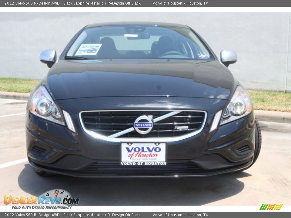 2012 Volvo S60 R-Design AWD Black Sapphire Metallic / R-Design Off Black Photo #12