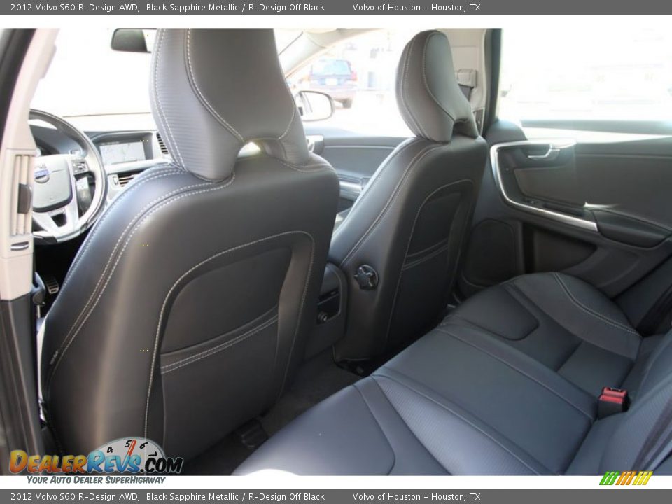 2012 Volvo S60 R-Design AWD Black Sapphire Metallic / R-Design Off Black Photo #14