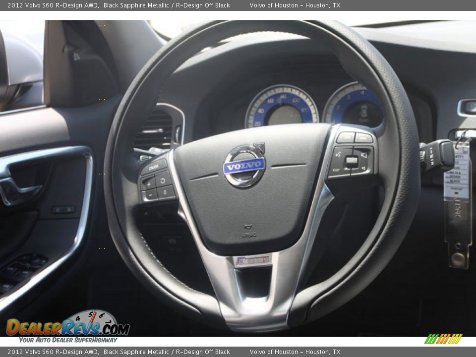 2012 Volvo S60 R-Design AWD Steering Wheel Photo #16