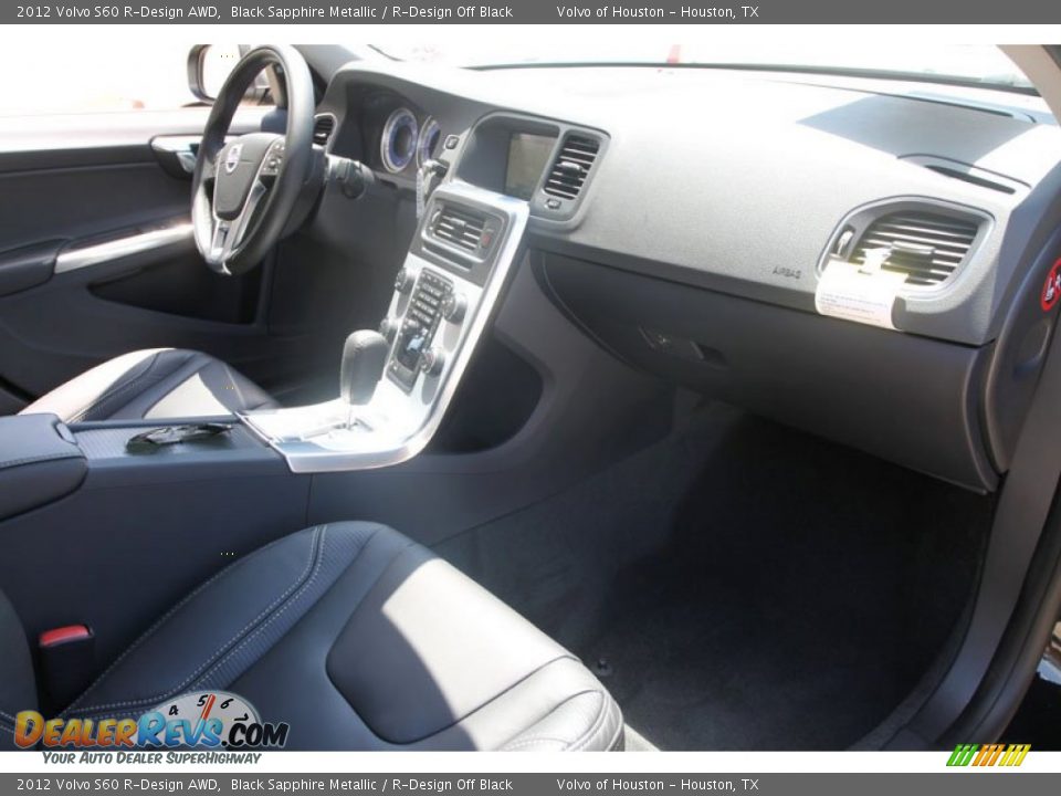 2012 Volvo S60 R-Design AWD Black Sapphire Metallic / R-Design Off Black Photo #17