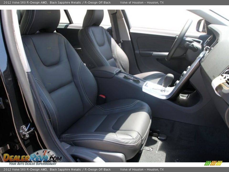 2012 Volvo S60 R-Design AWD Black Sapphire Metallic / R-Design Off Black Photo #18