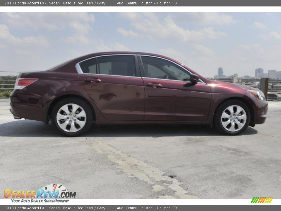 2010 Honda Accord EX-L Sedan Basque Red Pearl / Gray Photo #6