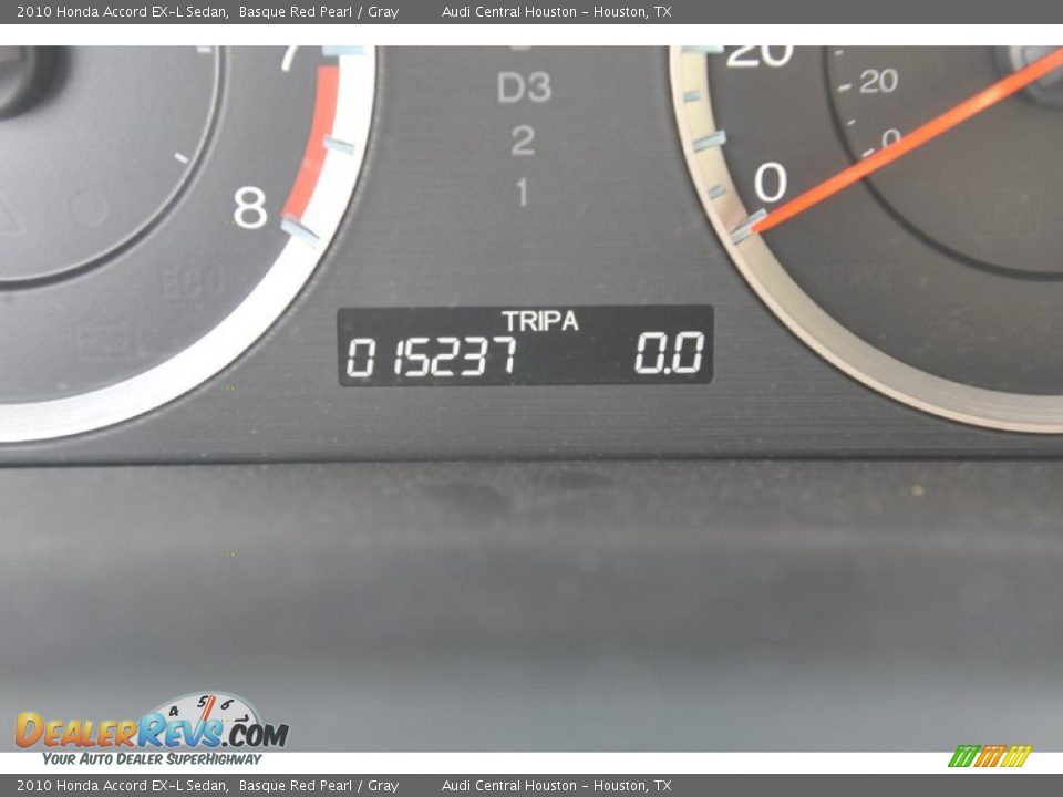 2010 Honda Accord EX-L Sedan Basque Red Pearl / Gray Photo #7