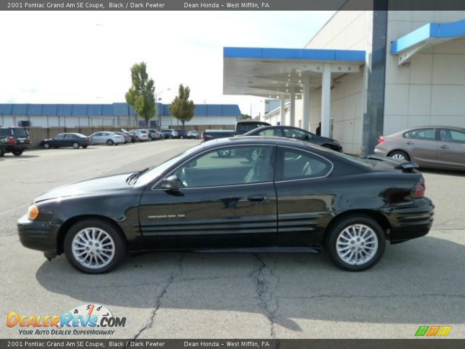 2001 Pontiac Grand Am SE Coupe Black / Dark Pewter Photo #2