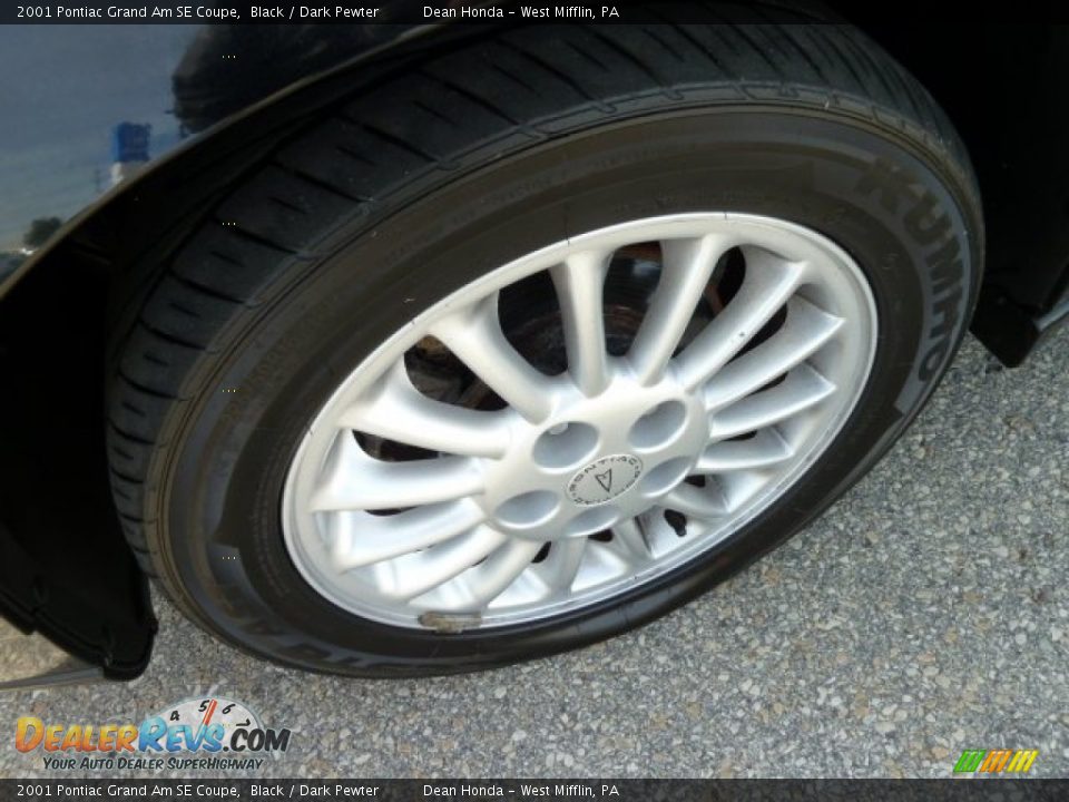 2001 Pontiac Grand Am SE Coupe Black / Dark Pewter Photo #9