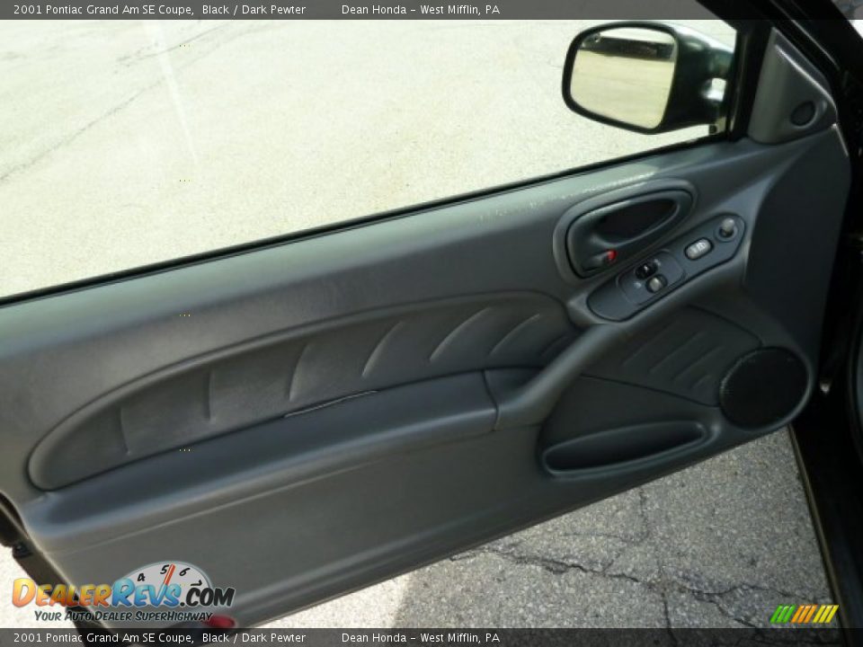 2001 Pontiac Grand Am SE Coupe Black / Dark Pewter Photo #13