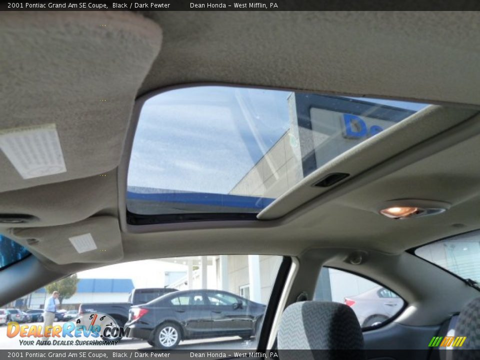 2001 Pontiac Grand Am SE Coupe Black / Dark Pewter Photo #14