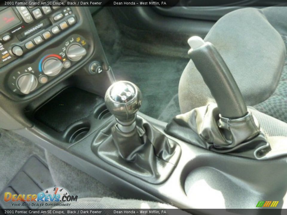 2001 Pontiac Grand Am SE Coupe Black / Dark Pewter Photo #15