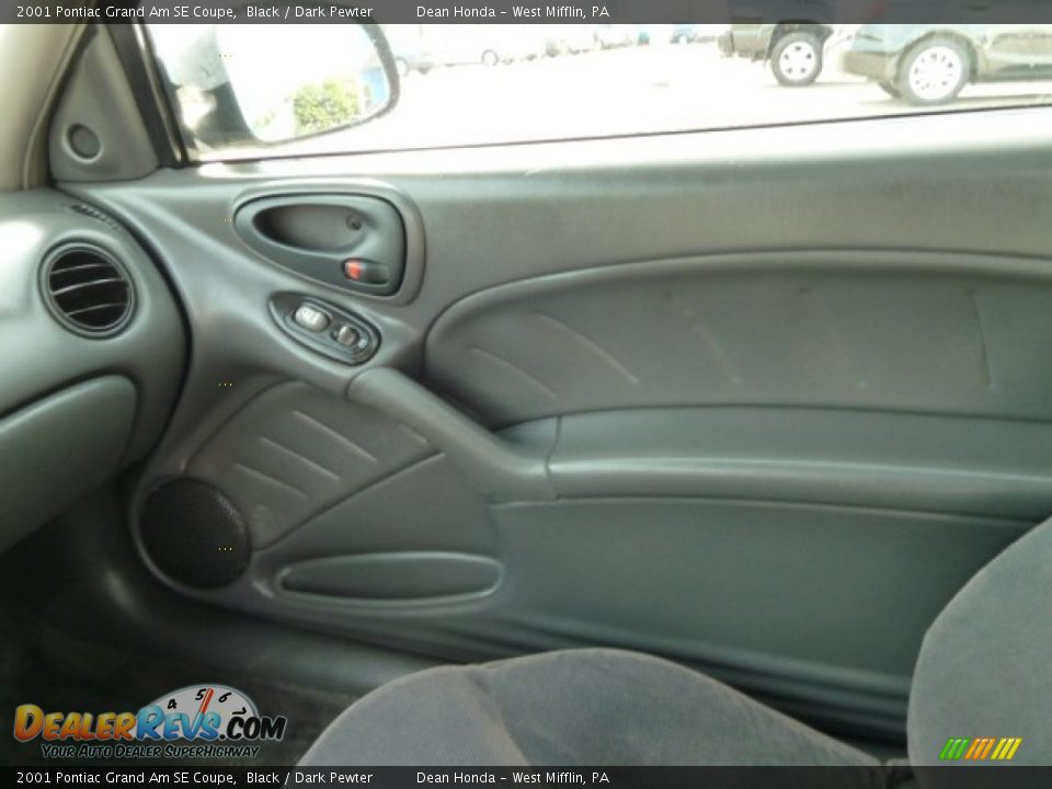 2001 Pontiac Grand Am SE Coupe Black / Dark Pewter Photo #17