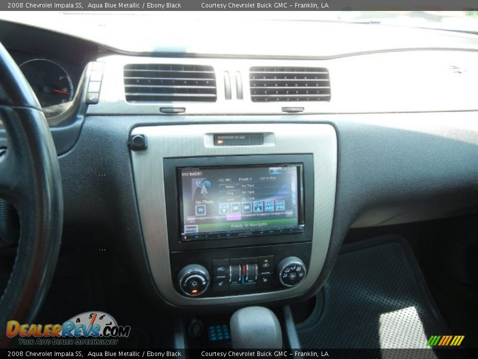 2008 Chevrolet Impala SS Aqua Blue Metallic / Ebony Black Photo #17