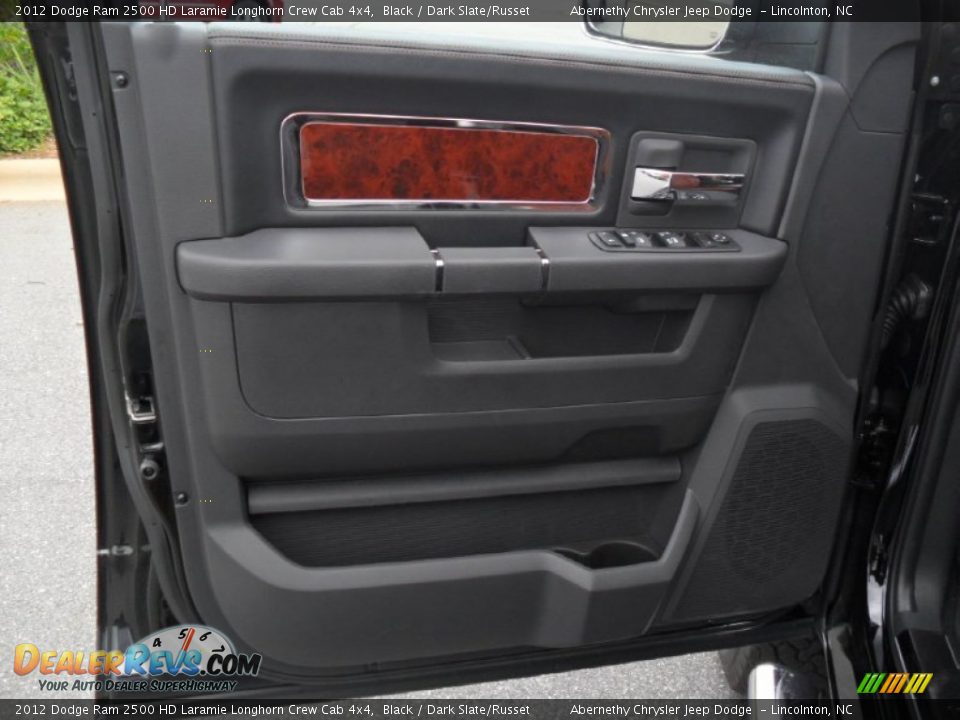 Door Panel of 2012 Dodge Ram 2500 HD Laramie Longhorn Crew Cab 4x4 Photo #10