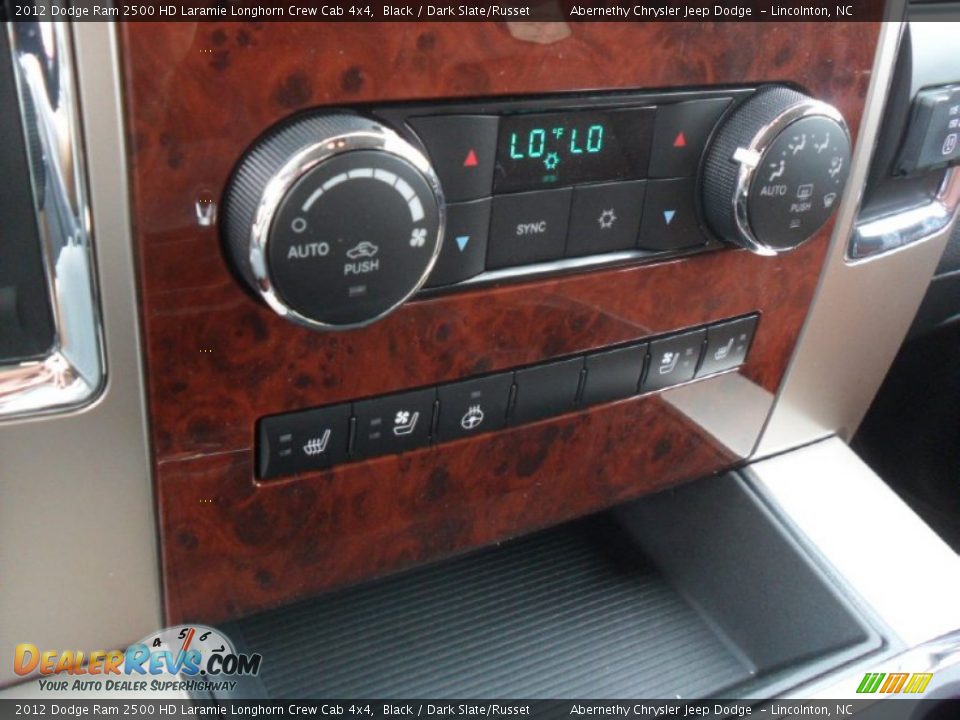 Controls of 2012 Dodge Ram 2500 HD Laramie Longhorn Crew Cab 4x4 Photo #12