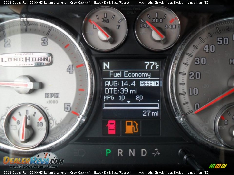 2012 Dodge Ram 2500 HD Laramie Longhorn Crew Cab 4x4 Black / Dark Slate/Russet Photo #15