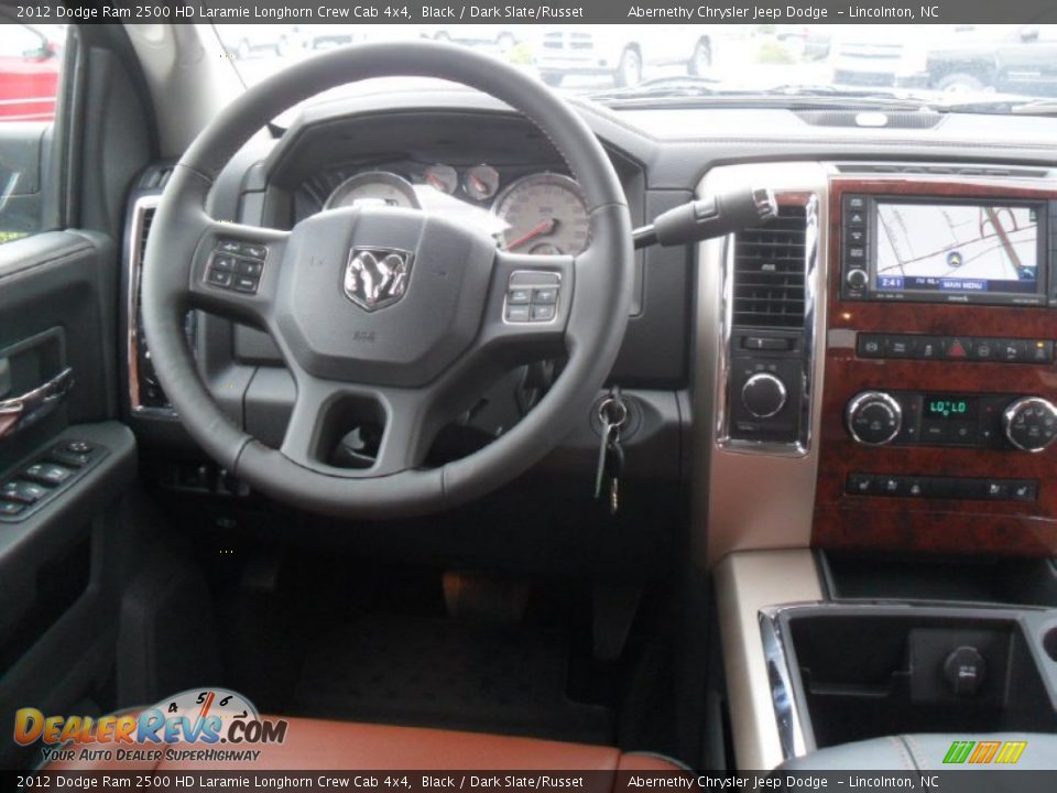 Dashboard of 2012 Dodge Ram 2500 HD Laramie Longhorn Crew Cab 4x4 Photo #19