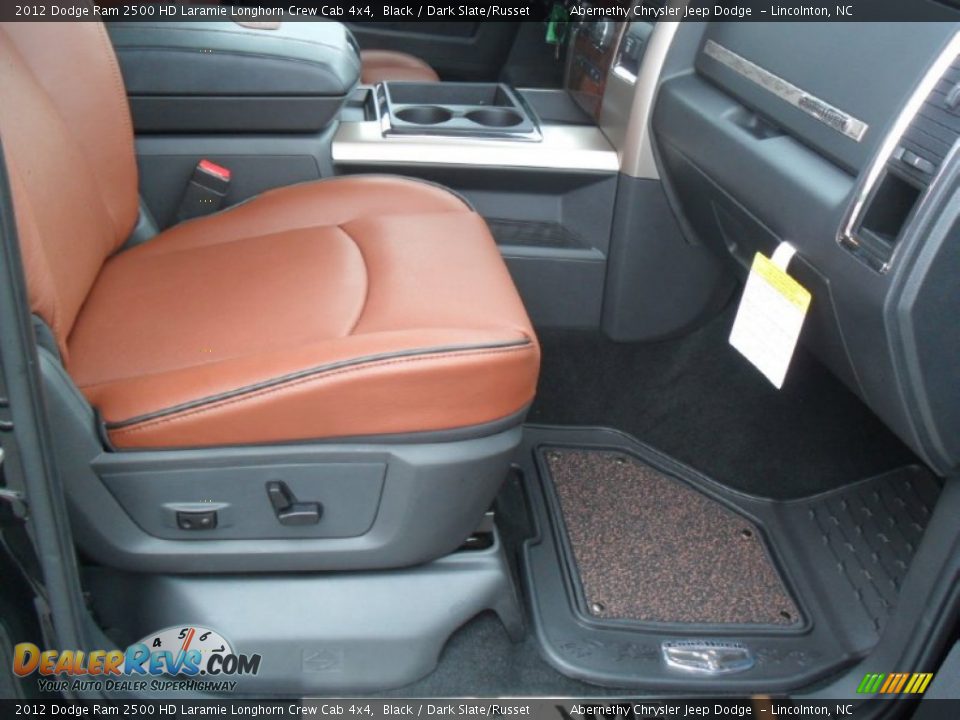 Dark Slate/Russet Interior - 2012 Dodge Ram 2500 HD Laramie Longhorn Crew Cab 4x4 Photo #22