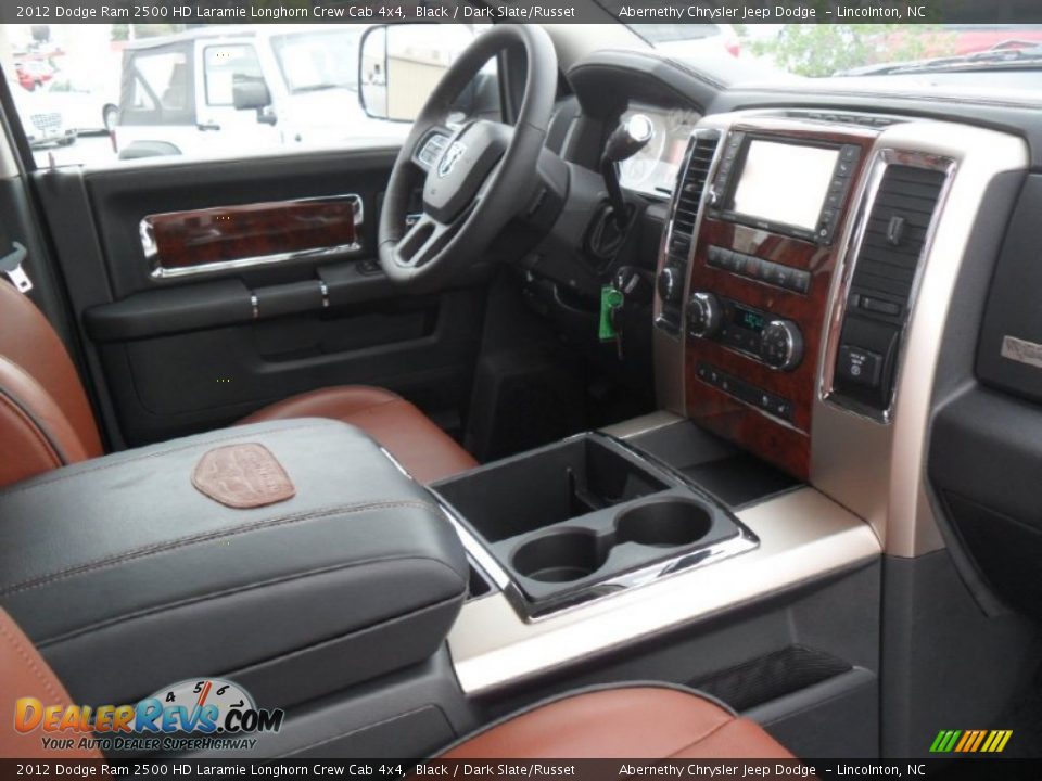 2012 Dodge Ram 2500 HD Laramie Longhorn Crew Cab 4x4 Black / Dark Slate/Russet Photo #23