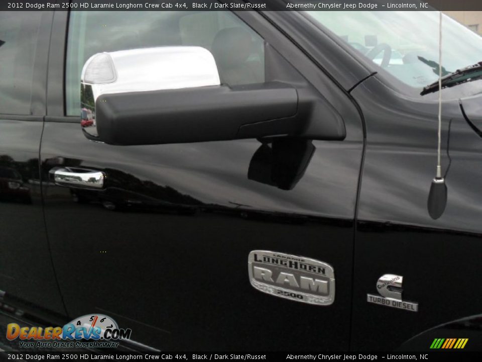 2012 Dodge Ram 2500 HD Laramie Longhorn Crew Cab 4x4 Black / Dark Slate/Russet Photo #25