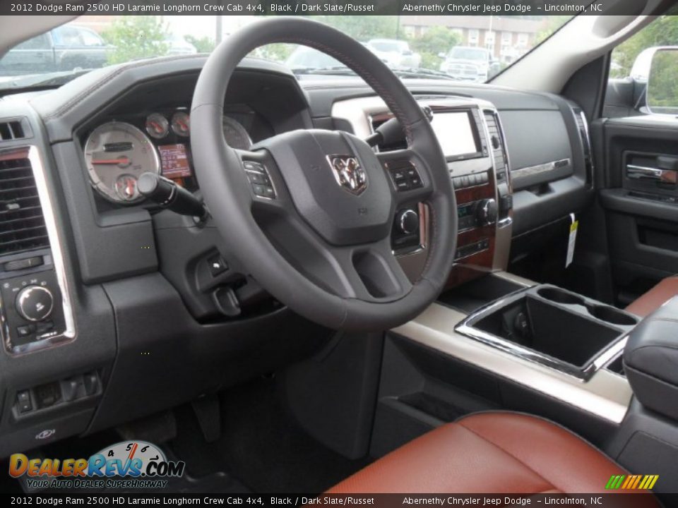Dark Slate/Russet Interior - 2012 Dodge Ram 2500 HD Laramie Longhorn Crew Cab 4x4 Photo #28