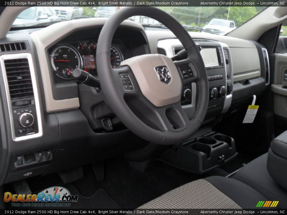 Dark Slate Medium Graystone Interior 2012 Dodge Ram 2500