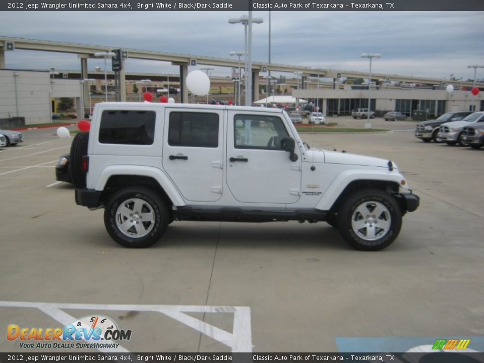 2012 Jeep Wrangler Unlimited Sahara 4x4 Bright White / Black/Dark Saddle Photo #6