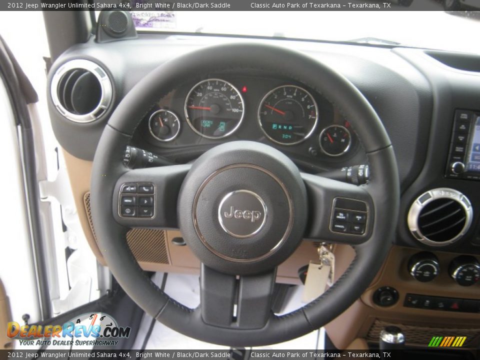 2012 Jeep Wrangler Unlimited Sahara 4x4 Steering Wheel Photo #10