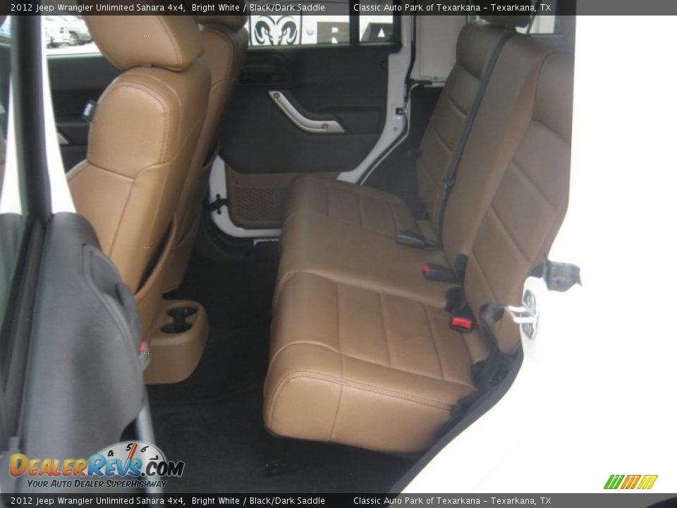 Black/Dark Saddle Interior - 2012 Jeep Wrangler Unlimited Sahara 4x4 Photo #14