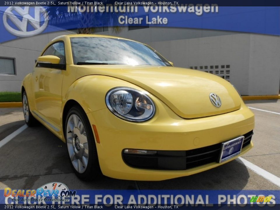 2012 Volkswagen Beetle 2.5L Saturn Yellow / Titan Black Photo #1