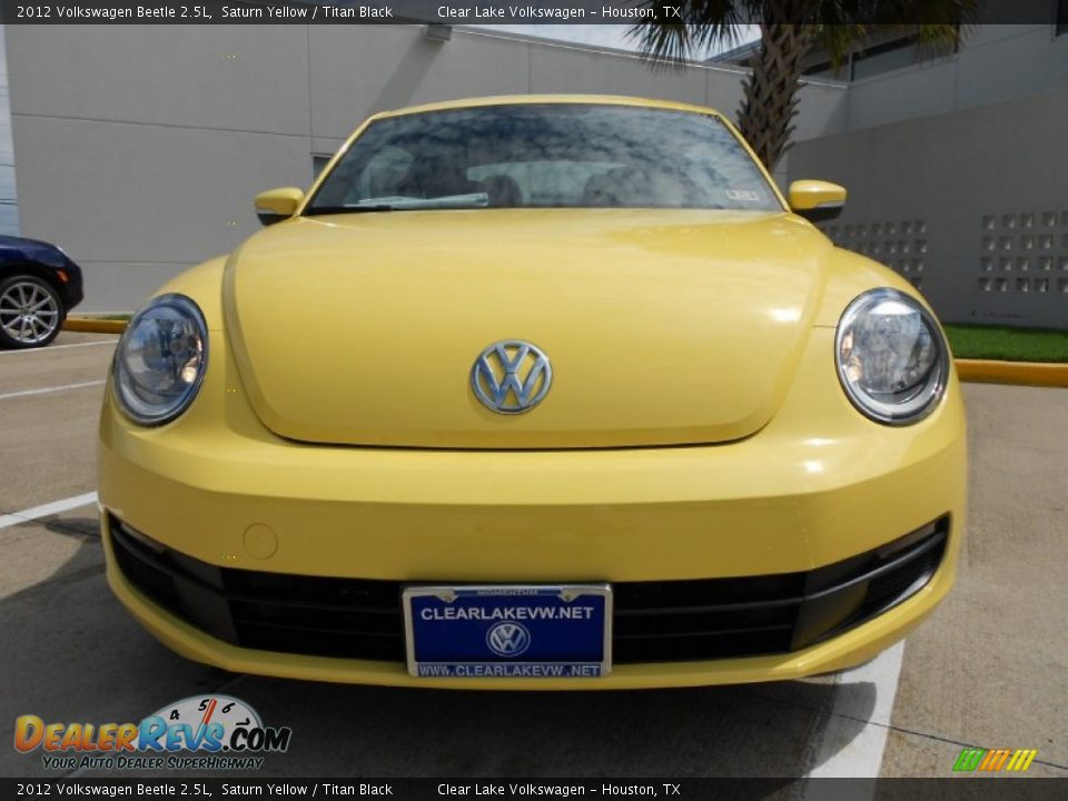 2012 Volkswagen Beetle 2.5L Saturn Yellow / Titan Black Photo #2