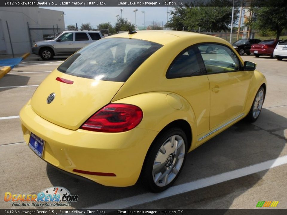 2012 Volkswagen Beetle 2.5L Saturn Yellow / Titan Black Photo #7