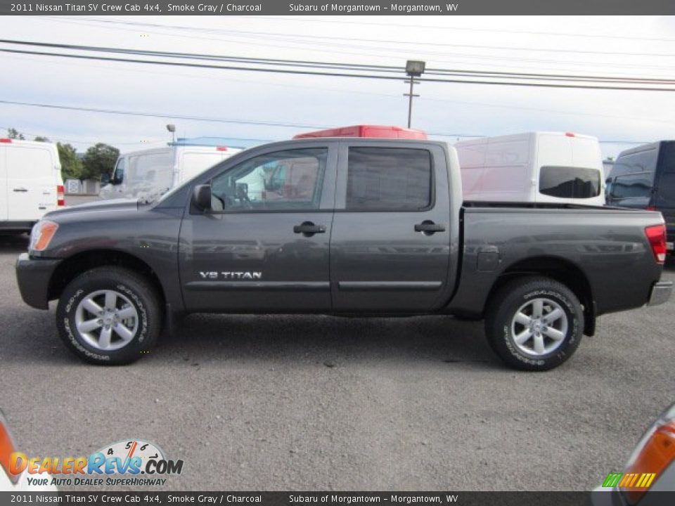 Smoke Gray 2011 Nissan Titan SV Crew Cab 4x4 Photo #4