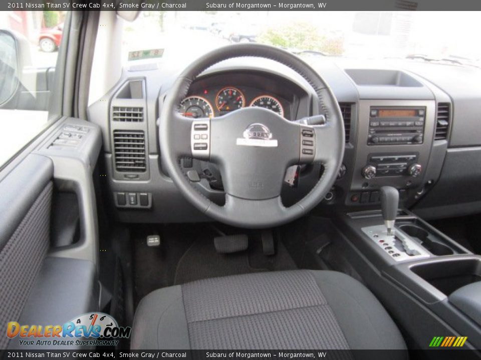 2011 Nissan Titan SV Crew Cab 4x4 Smoke Gray / Charcoal Photo #15