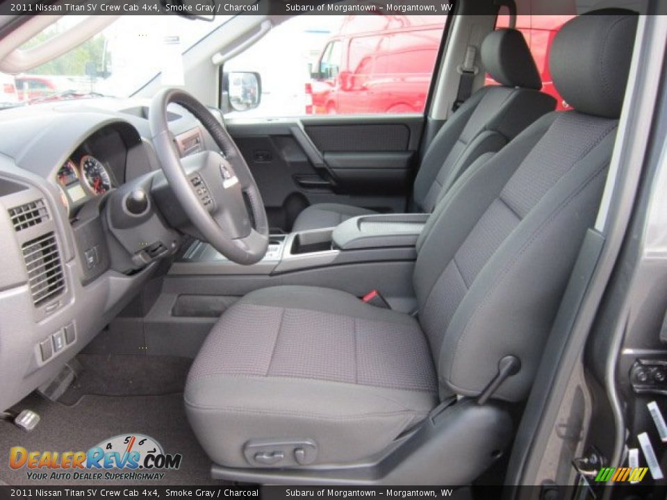 Charcoal Interior - 2011 Nissan Titan SV Crew Cab 4x4 Photo #16