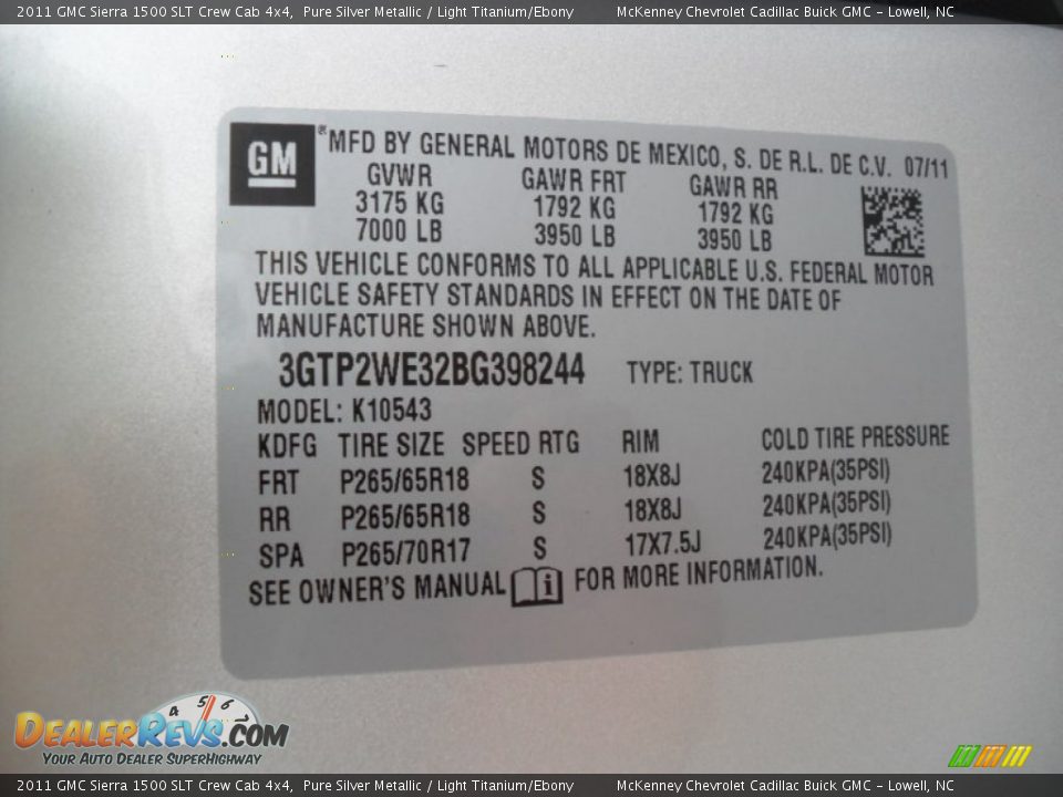 2011 GMC Sierra 1500 SLT Crew Cab 4x4 Pure Silver Metallic / Light Titanium/Ebony Photo #6