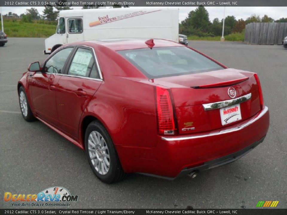 2012 Cadillac CTS 3.0 Sedan Crystal Red Tintcoat / Light Titanium/Ebony Photo #2
