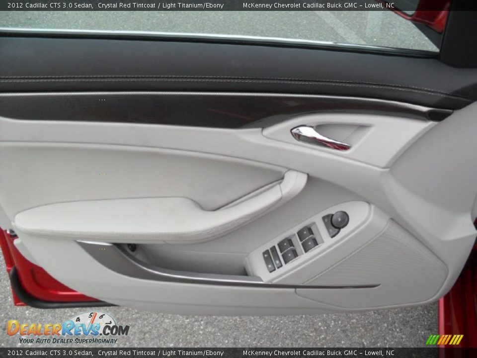 2012 Cadillac CTS 3.0 Sedan Crystal Red Tintcoat / Light Titanium/Ebony Photo #8