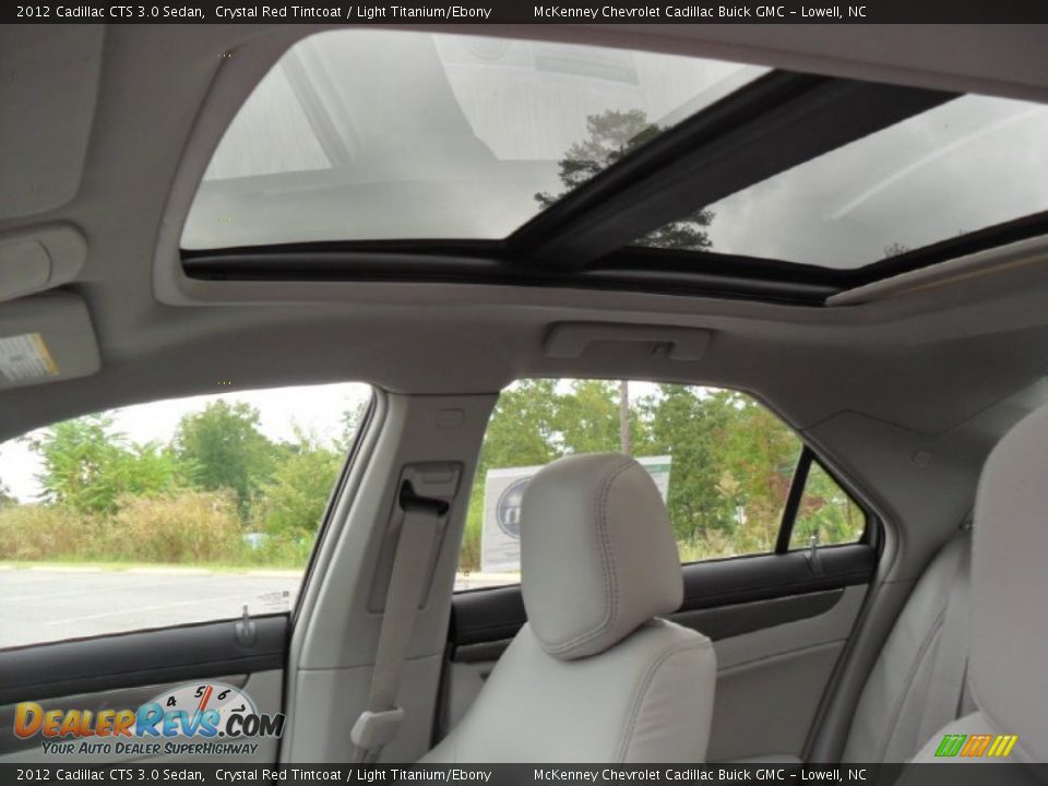 2012 Cadillac CTS 3.0 Sedan Crystal Red Tintcoat / Light Titanium/Ebony Photo #9