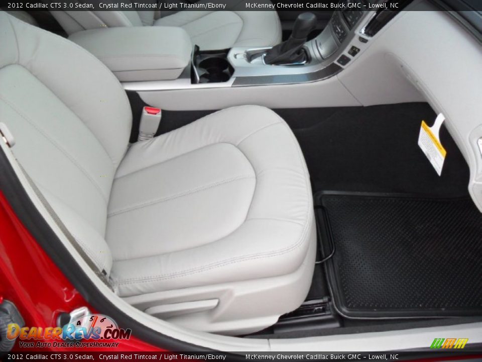 2012 Cadillac CTS 3.0 Sedan Crystal Red Tintcoat / Light Titanium/Ebony Photo #18