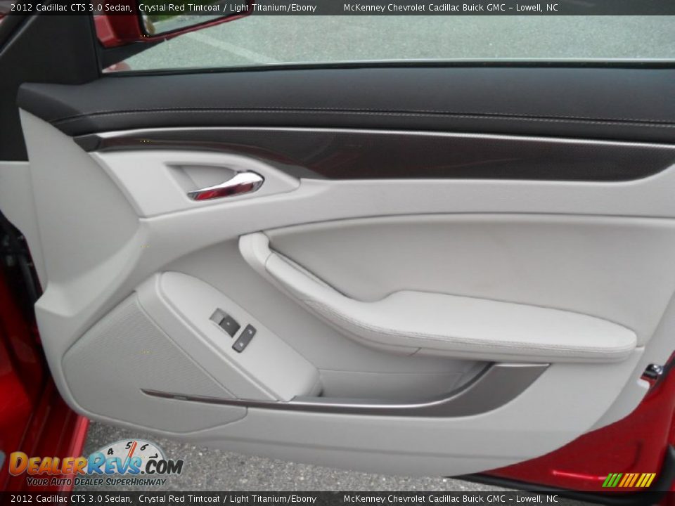 2012 Cadillac CTS 3.0 Sedan Crystal Red Tintcoat / Light Titanium/Ebony Photo #20