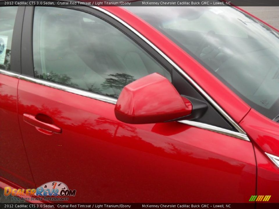 2012 Cadillac CTS 3.0 Sedan Crystal Red Tintcoat / Light Titanium/Ebony Photo #21