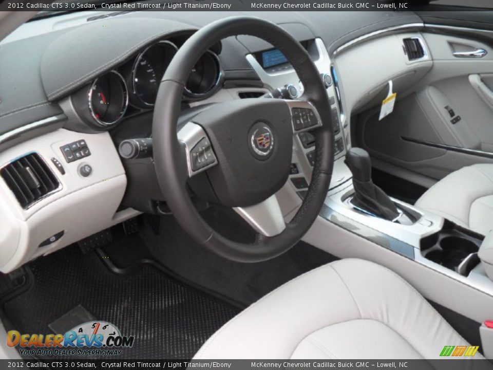 Light Titanium/Ebony Interior - 2012 Cadillac CTS 3.0 Sedan Photo #24