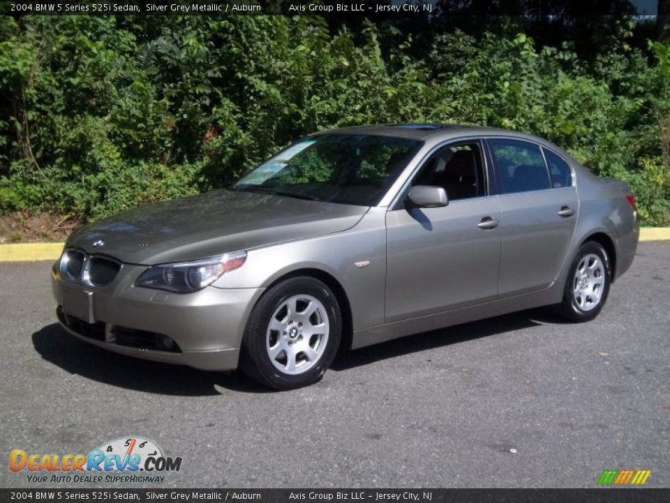 2004 BMW 5 Series 525i Sedan Silver Grey Metallic / Auburn Photo #1