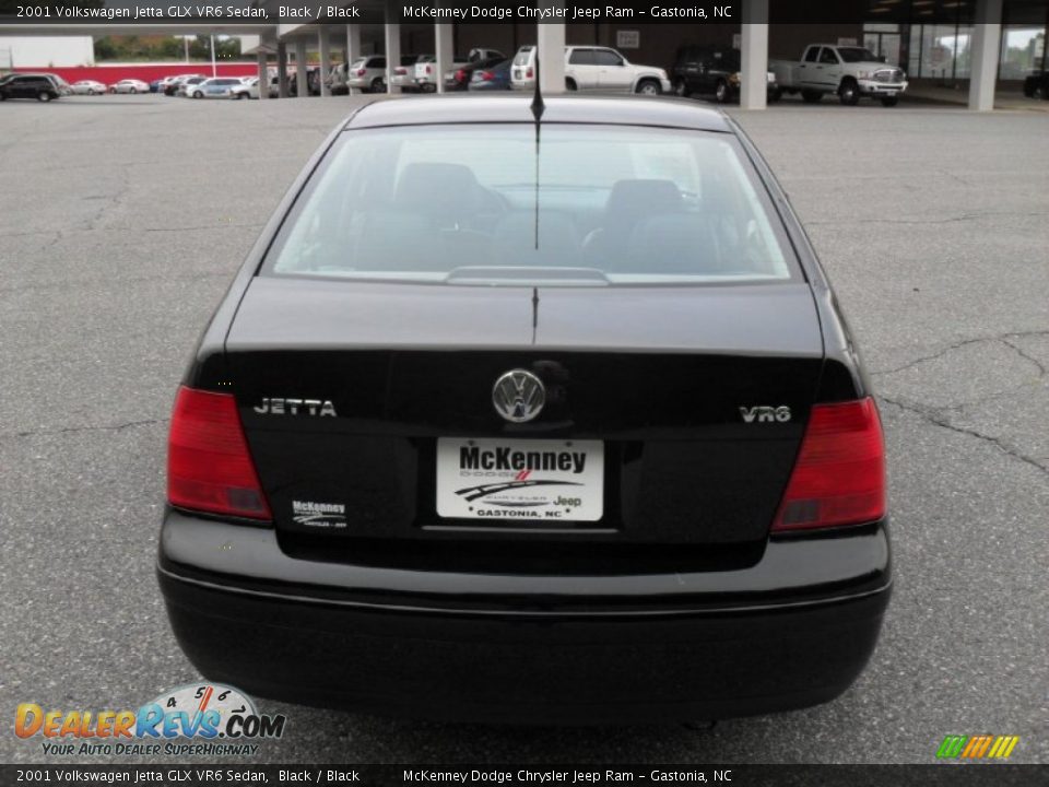 2001 Volkswagen Jetta GLX VR6 Sedan Black / Black Photo #3