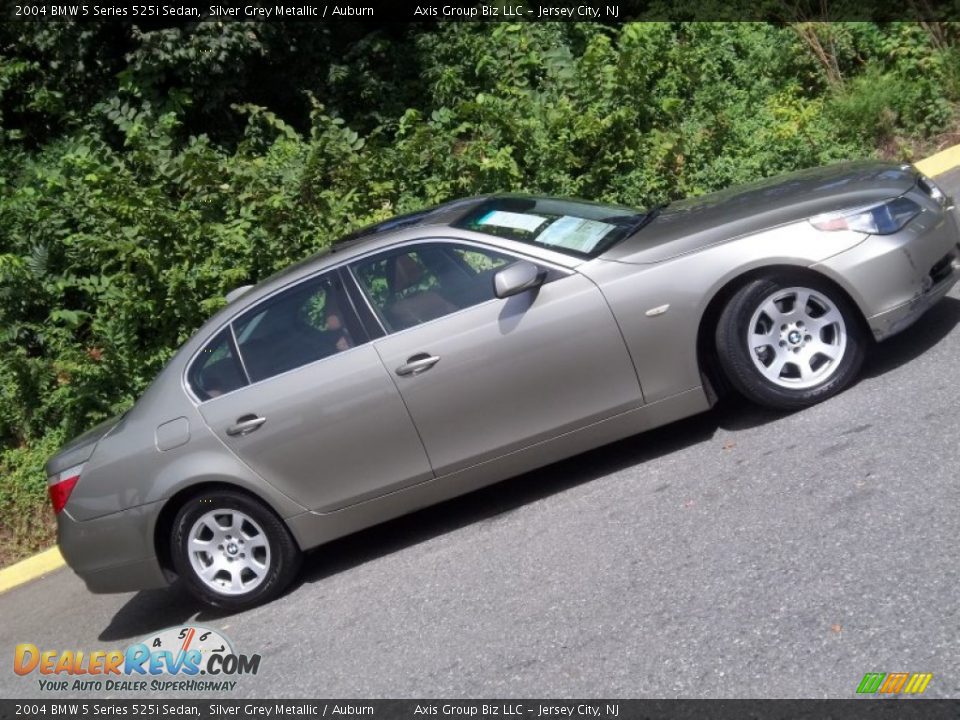 2004 BMW 5 Series 525i Sedan Silver Grey Metallic / Auburn Photo #30