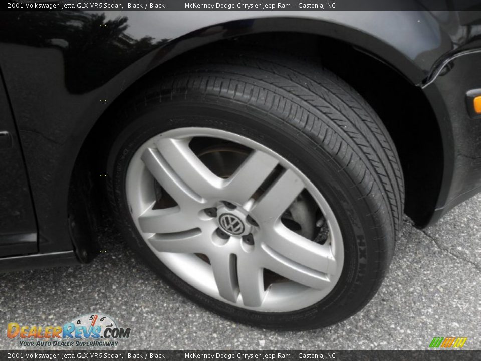 2001 Volkswagen Jetta GLX VR6 Sedan Black / Black Photo #25