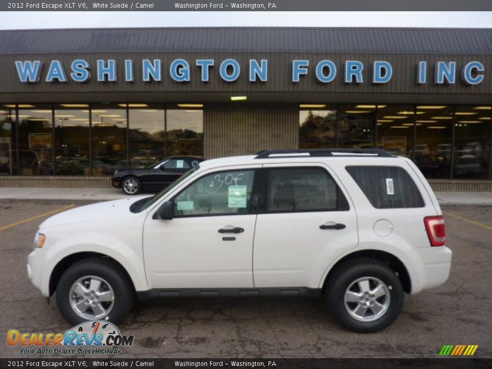 2012 Ford Escape XLT V6 White Suede / Camel Photo #1