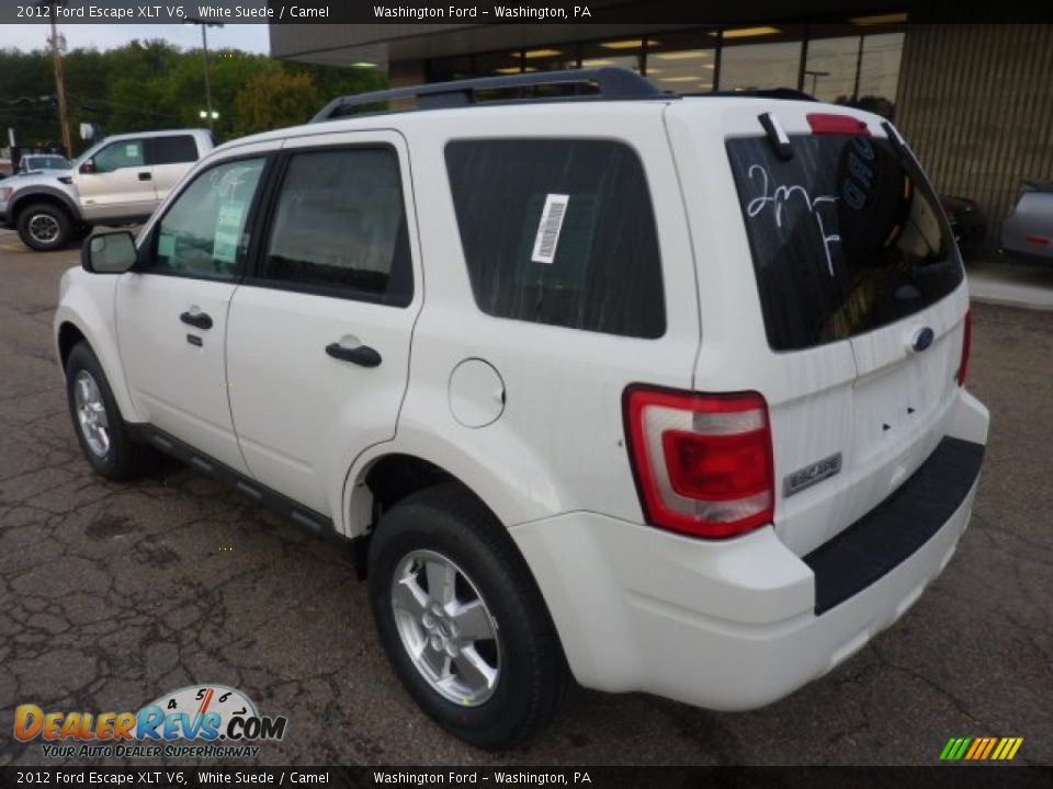 2012 Ford Escape XLT V6 White Suede / Camel Photo #2