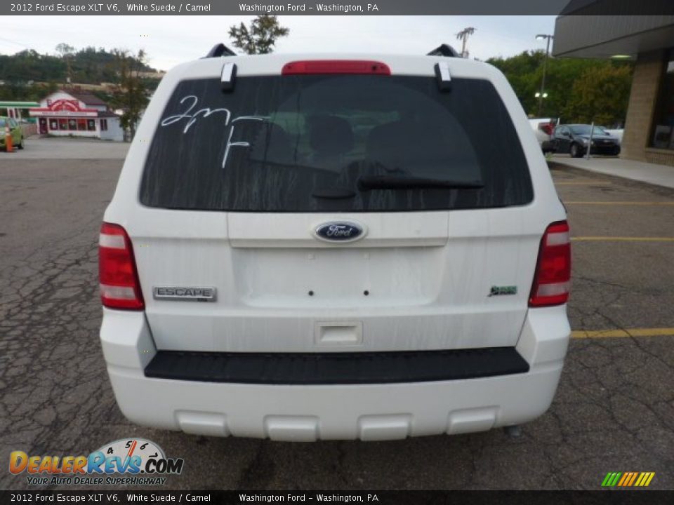 2012 Ford Escape XLT V6 White Suede / Camel Photo #3