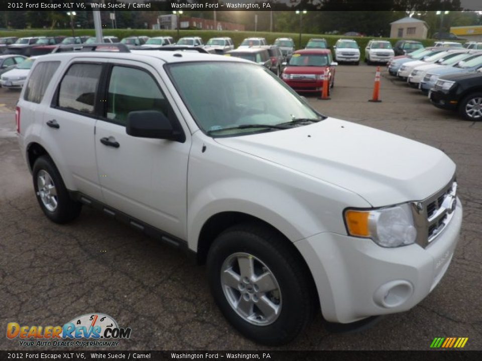 2012 Ford Escape XLT V6 White Suede / Camel Photo #6