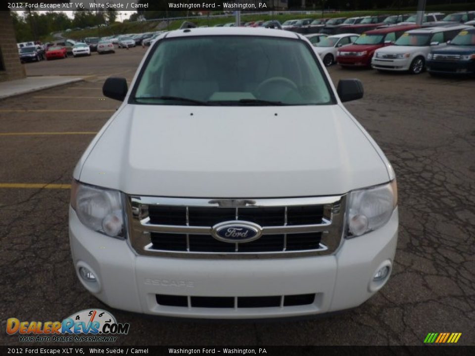 2012 Ford Escape XLT V6 White Suede / Camel Photo #7