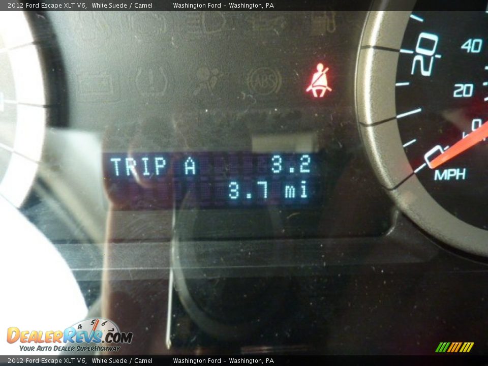 2012 Ford Escape XLT V6 White Suede / Camel Photo #20
